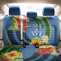 Kosrae Constitution Day Back Car Seat Cover Hibiscus Mix Maori Tattoo Pattern LT03 - Polynesian Pride