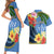 Kosrae Constitution Day Couples Matching Short Sleeve Bodycon Dress and Hawaiian Shirt Hibiscus Mix Maori Tattoo Pattern LT03 - Polynesian Pride