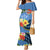 Kosrae Constitution Day Family Matching Mermaid Dress and Hawaiian Shirt Hibiscus Mix Maori Tattoo Pattern LT03 Mom's Dress Blue - Polynesian Pride