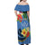 Kosrae Constitution Day Family Matching Off Shoulder Maxi Dress and Hawaiian Shirt Hibiscus Mix Maori Tattoo Pattern LT03 - Polynesian Pride