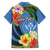 Kosrae Constitution Day Hawaiian Shirt Hibiscus Mix Maori Tattoo Pattern LT03 - Polynesian Pride