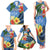 Kosrae Family Matching Tank Maxi Dress and Hawaiian Shirt Hibiscus Mix Maori Tattoo Pattern LT03 - Polynesian Pride