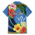 Kosrae Family Matching Tank Maxi Dress and Hawaiian Shirt Hibiscus Mix Maori Tattoo Pattern LT03 - Polynesian Pride