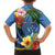 Kosrae Kid Hawaiian Shirt Hibiscus Mix Maori Tattoo Pattern LT03 - Polynesian Pride