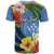 Kosrae T Shirt Hibiscus Mix Maori Tattoo Pattern LT03 - Polynesian Pride