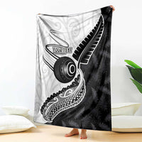 Personalised Aotearoa Lawn Bowls Blanket Maori and Silver Fern Half Style LT03 - Polynesian Pride