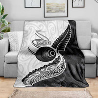 Personalised Aotearoa Lawn Bowls Blanket Maori and Silver Fern Half Style LT03 - Polynesian Pride