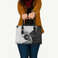 Personalised Aotearoa Lawn Bowls Leather Bag Maori and Silver Fern Half Style LT03 - Polynesian Pride