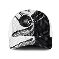 Aotearoa Lawn Bowls Mesh Trucker Cap Maori and Silver Fern Half Style LT03 One Size White White - Polynesian Pride