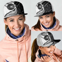Aotearoa Lawn Bowls Mesh Trucker Cap Maori and Silver Fern Half Style LT03 - Polynesian Pride