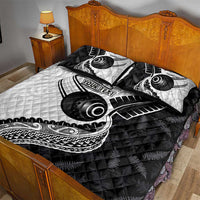 Personalised Aotearoa Lawn Bowls Quilt Bed Set Maori and Silver Fern Half Style LT03 - Polynesian Pride