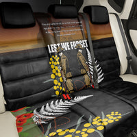 New Zealand and Australia ANZAC Day Back Car Seat Cover Soldier and Last Post Camouflage Pattern LT03 - Polynesian Pride
