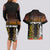 New Zealand and Australia ANZAC Day Couples Matching Long Sleeve Bodycon Dress and Hawaiian Shirt Soldier and Last Post Camouflage Pattern LT03 - Polynesian Pride