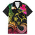 Hawaii Turtle Day Hawaiian Shirt Polynesian Tattoo and Hibiscus Flowers