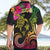 Hawaii Turtle Day Hawaiian Shirt Polynesian Tattoo and Hibiscus Flowers