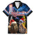 New Zealand and Australia Merry Christmas Family Matching Puletasi and Hawaiian Shirt Kiwi Bird and Kangaroo Xmas Vibe