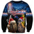 New Zealand and Australia Merry Christmas Sweatshirt Kiwi Bird and Kangaroo Xmas Vibe