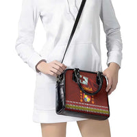 Tonga Independence Day Shoulder Handbag National Flag and Emblem with Ngatu Art Pattern LT03 - Polynesian Pride