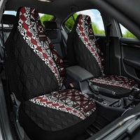 Tonga Ngatu Art Tattoo Polynesian Car Seat Cover LT03 One Size Black - Polynesian Pride