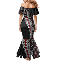 Tonga Ngatu Art Tattoo Polynesian Mermaid Dress LT03 - Polynesian Pride