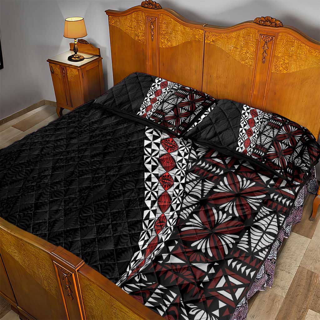Tonga Ngatu Art Tattoo Polynesian Quilt Bed Set LT03 - Polynesian Pride