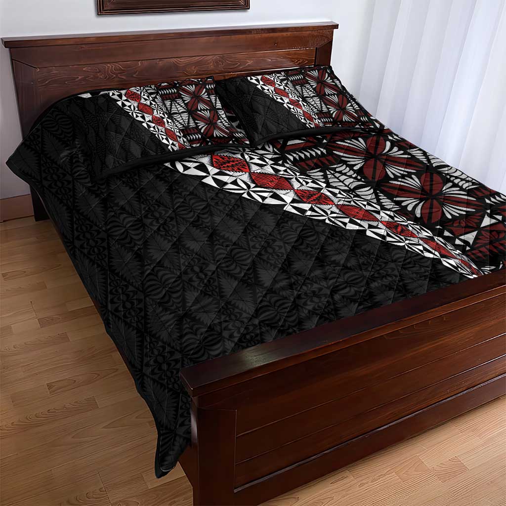 Tonga Ngatu Art Tattoo Polynesian Quilt Bed Set LT03 - Polynesian Pride