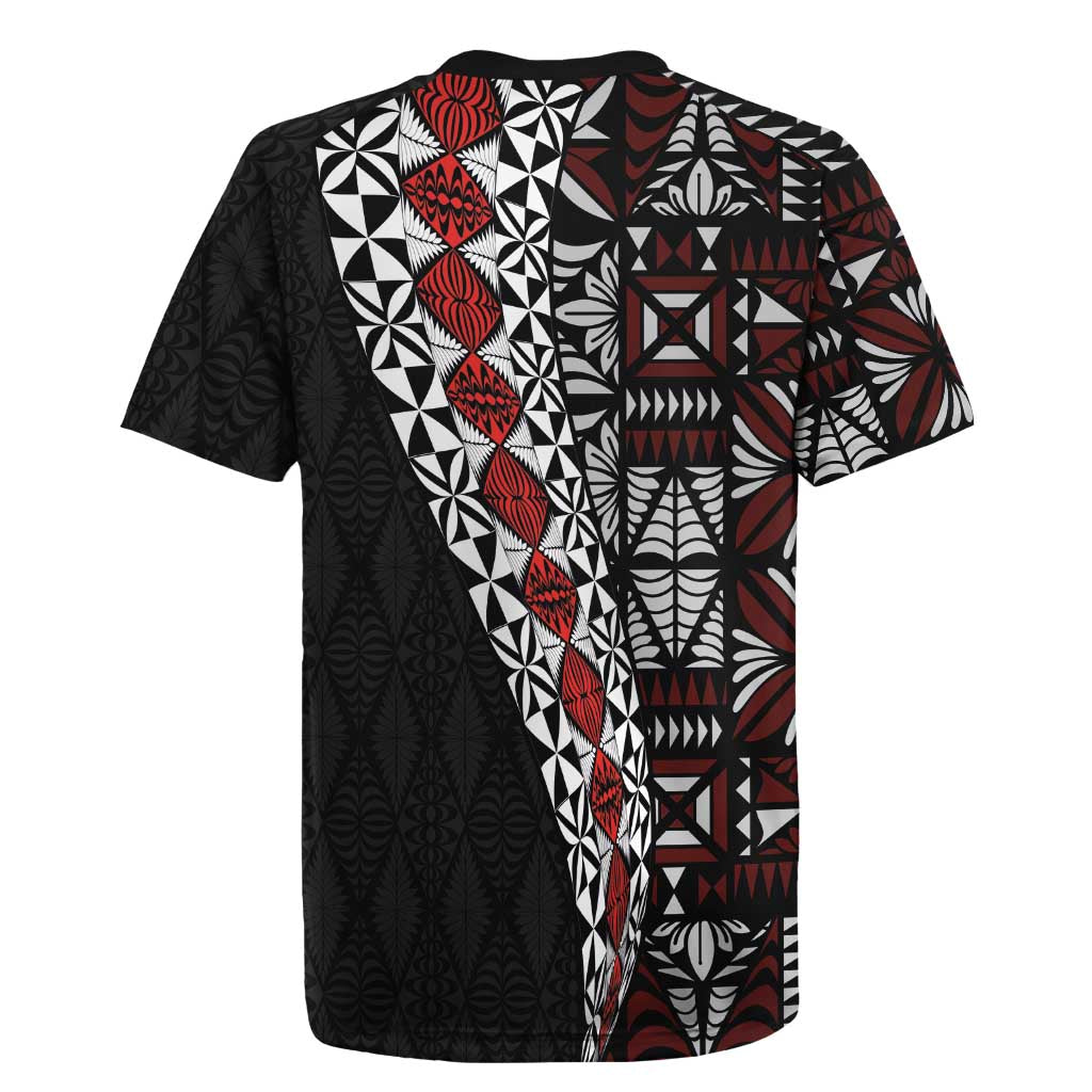 Tonga Ngatu Art Tattoo Polynesian Rugby Jersey LT03 - Polynesian Pride