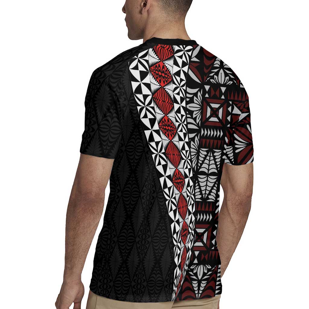 Tonga Ngatu Art Tattoo Polynesian Rugby Jersey LT03 - Polynesian Pride