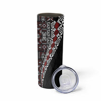Tonga Ngatu Art Tattoo Polynesian Skinny Tumbler LT03 - Polynesian Pride