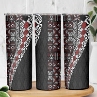 Tonga Ngatu Art Tattoo Polynesian Skinny Tumbler LT03 - Polynesian Pride