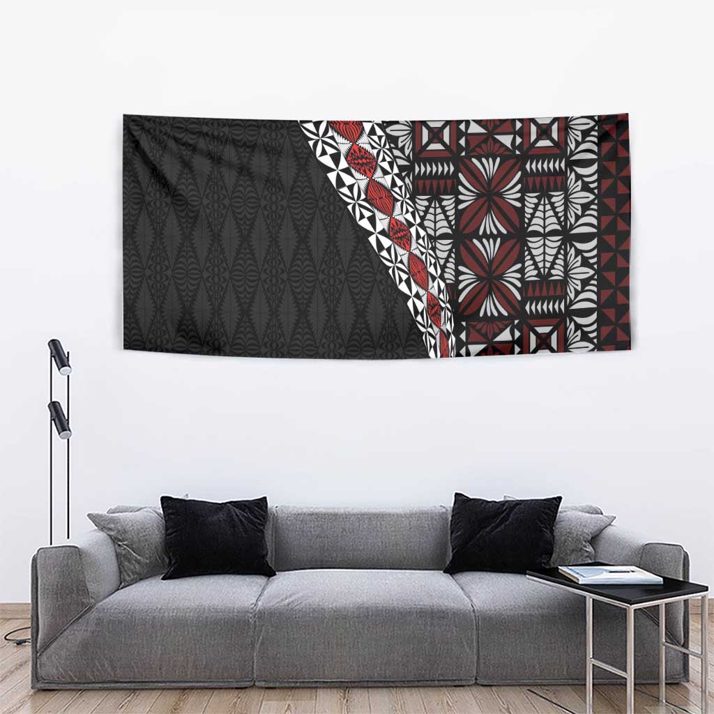 Tonga Ngatu Art Tattoo Polynesian Tapestry LT03 - Polynesian Pride