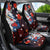 Hawaiian and Japanese Together Car Seat Cover Hibiscus and Koi Fish Polynesian Pattern Colorful Style