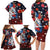 Hawaiian and Japanese Together Family Matching Long Sleeve Bodycon Dress and Hawaiian Shirt Hibiscus and Koi Fish Polynesian Pattern Colorful Style