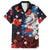 Hawaiian and Japanese Together Family Matching Puletasi and Hawaiian Shirt Hibiscus and Koi Fish Polynesian Pattern Colorful Style