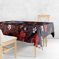 Hawaiian and Japanese Together Tablecloth Hibiscus and Koi Fish Polynesian Pattern Colorful Style LT03 - Polynesian Pride