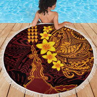 Hawaii Volcano Beach Blanket Polynesian and Kakau Pattern LT03 - Polynesian Pride