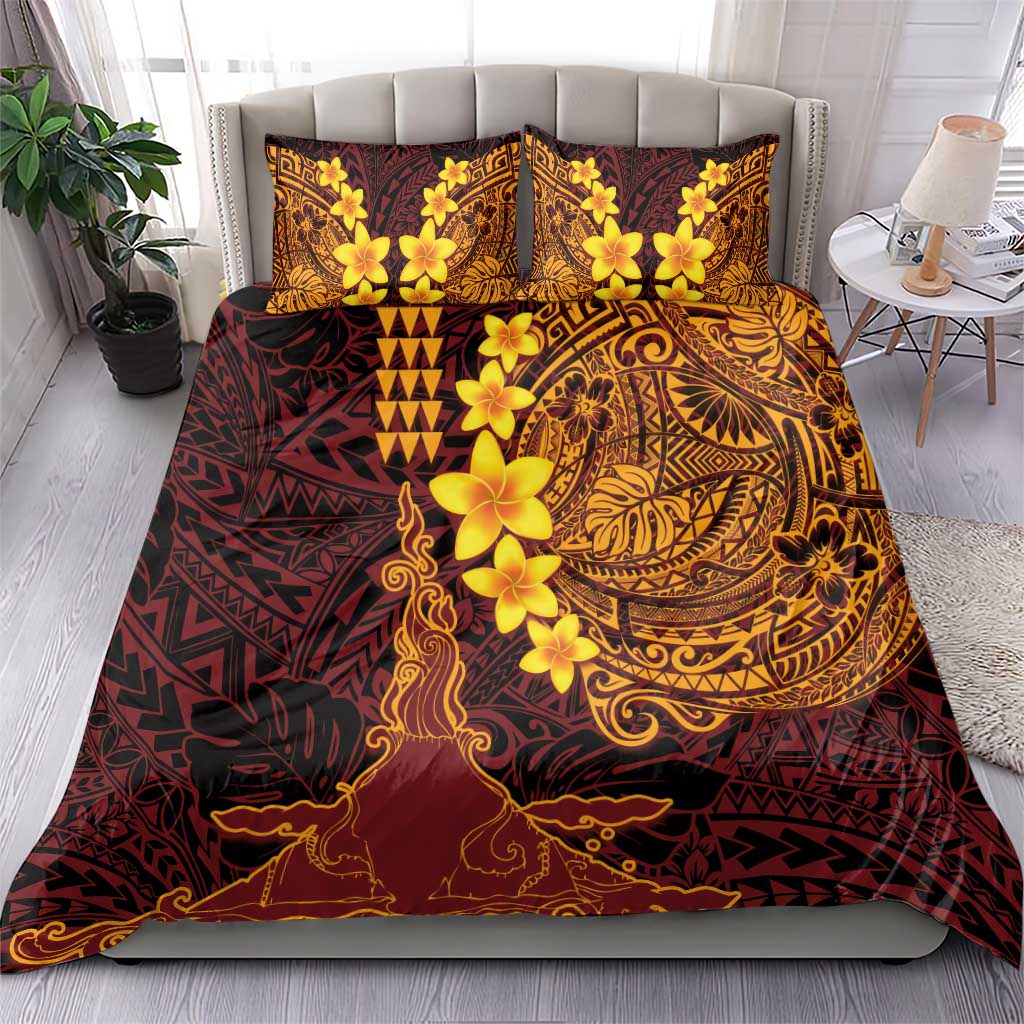 Hawaii Volcano Bedding Set Polynesian and Kakau Pattern LT03 - Polynesian Pride