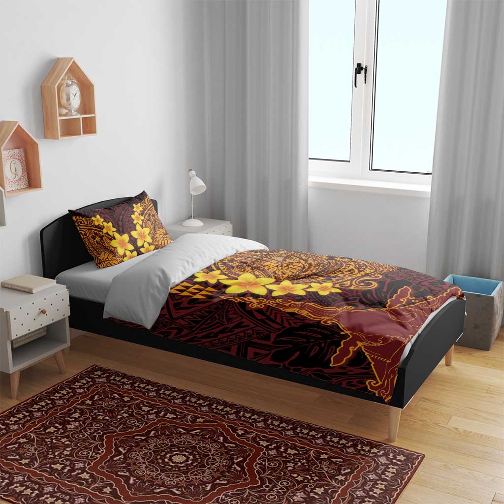 Hawaii Volcano Bedding Set Polynesian and Kakau Pattern LT03 - Polynesian Pride