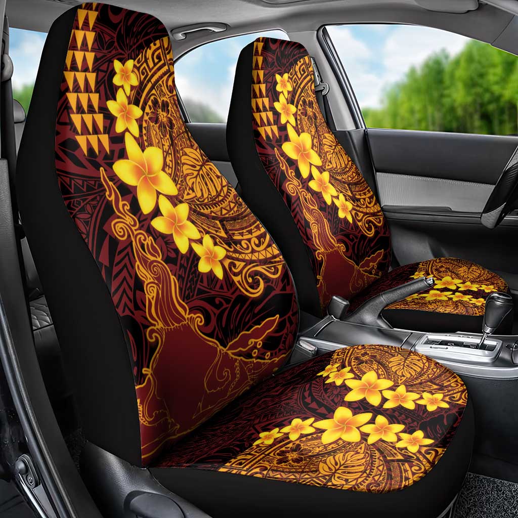 Hawaii Volcano Car Seat Cover Polynesian and Kakau Pattern LT03 - Polynesian Pride