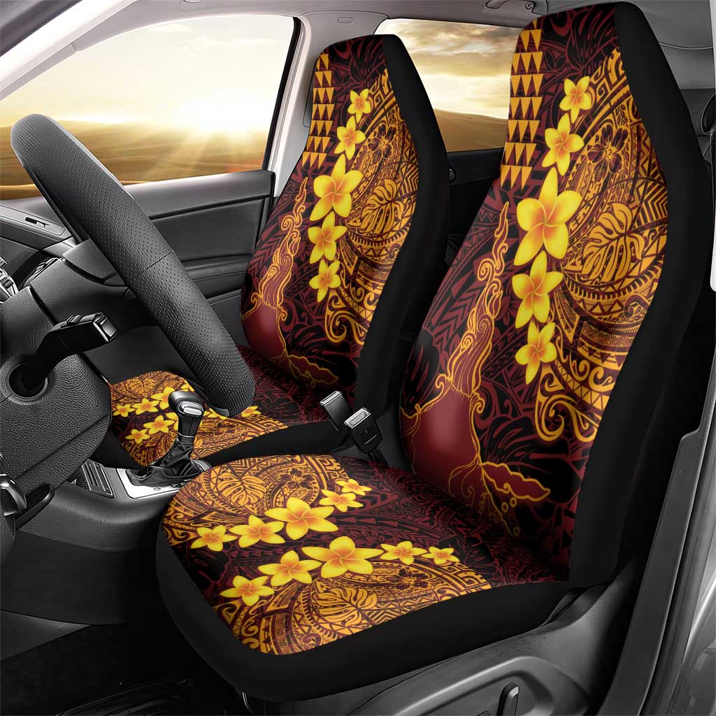 Hawaii Volcano Car Seat Cover Polynesian and Kakau Pattern LT03 - Polynesian Pride