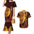 Hawaii Volcano Couples Matching Mermaid Dress and Hawaiian Shirt Polynesian and Kakau Pattern