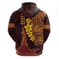 Hawaii Volcano Hoodie Polynesian and Kakau Pattern LT03 - Polynesian Pride