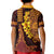 Hawaii Volcano Kid Polo Shirt Polynesian and Kakau Pattern