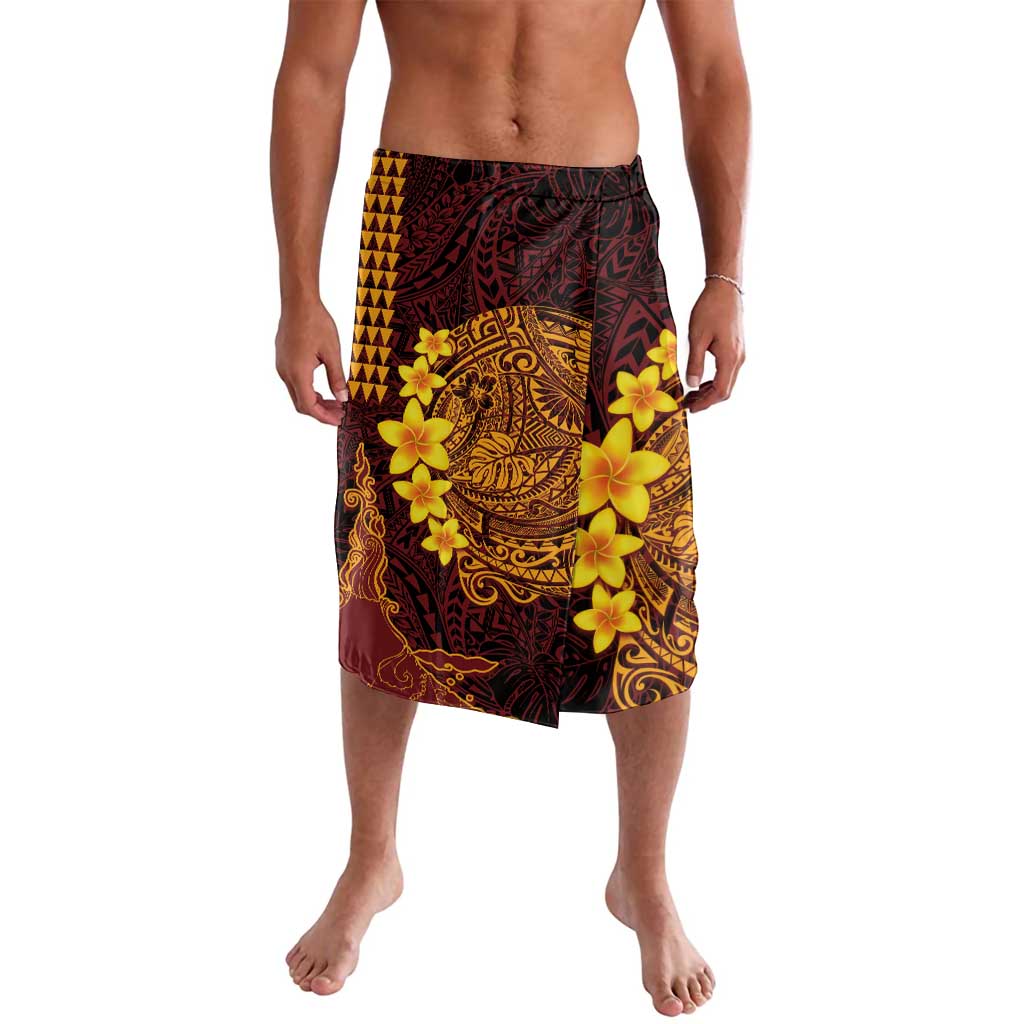 Hawaii Volcano Lavalava Polynesian and Kakau Pattern LT03 Red - Polynesian Pride