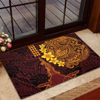 Hawaii Volcano Rubber Doormat Polynesian and Kakau Pattern LT03 - Polynesian Pride