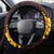 Hawaii Volcano Steering Wheel Cover Polynesian and Kakau Pattern