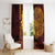 Hawaii Volcano Window Curtain Polynesian and Kakau Pattern