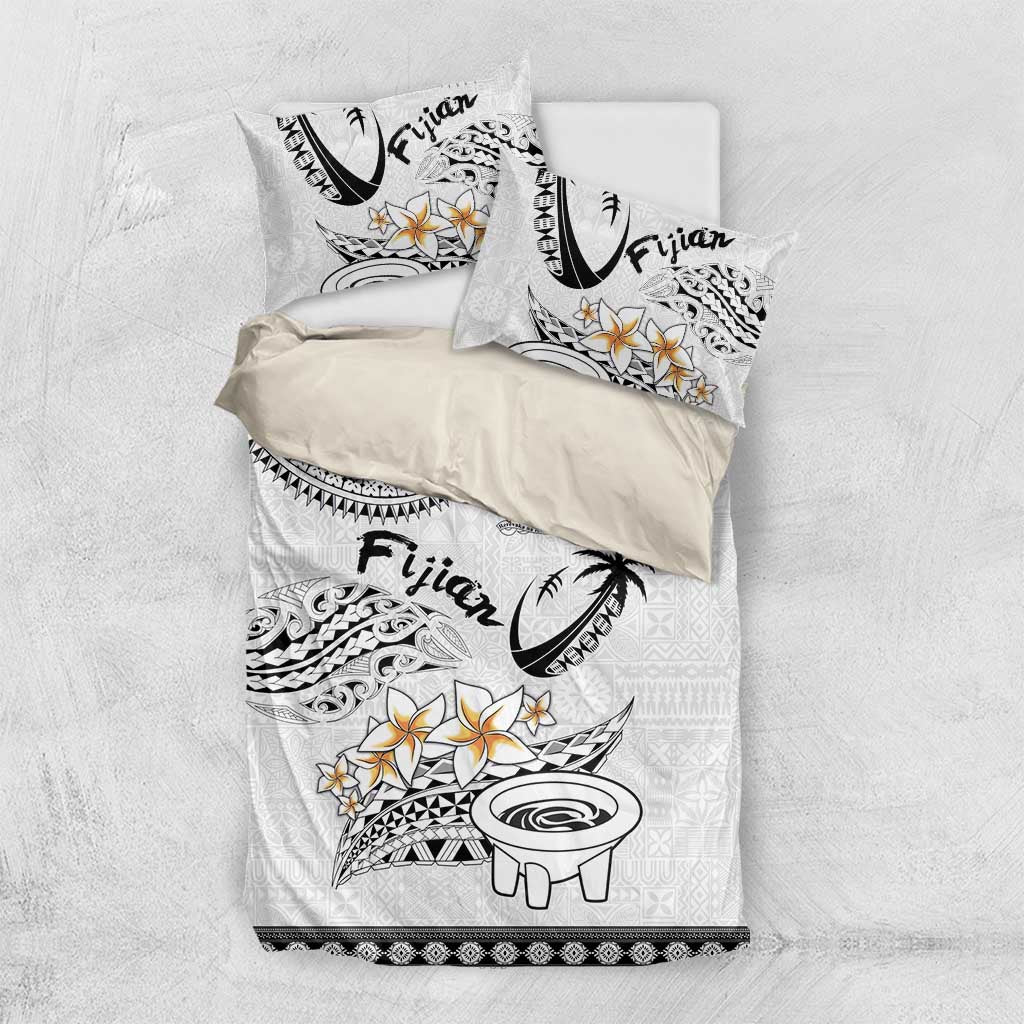 Fijian Traditional Culture Bedding Set Tapa Tribal Tattoos LT03 US Twin 172cm x 218cm White - Polynesian Pride