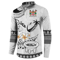 Fijian Traditional Culture Button Sweatshirt Tapa Tribal Tattoos LT03 - Polynesian Pride