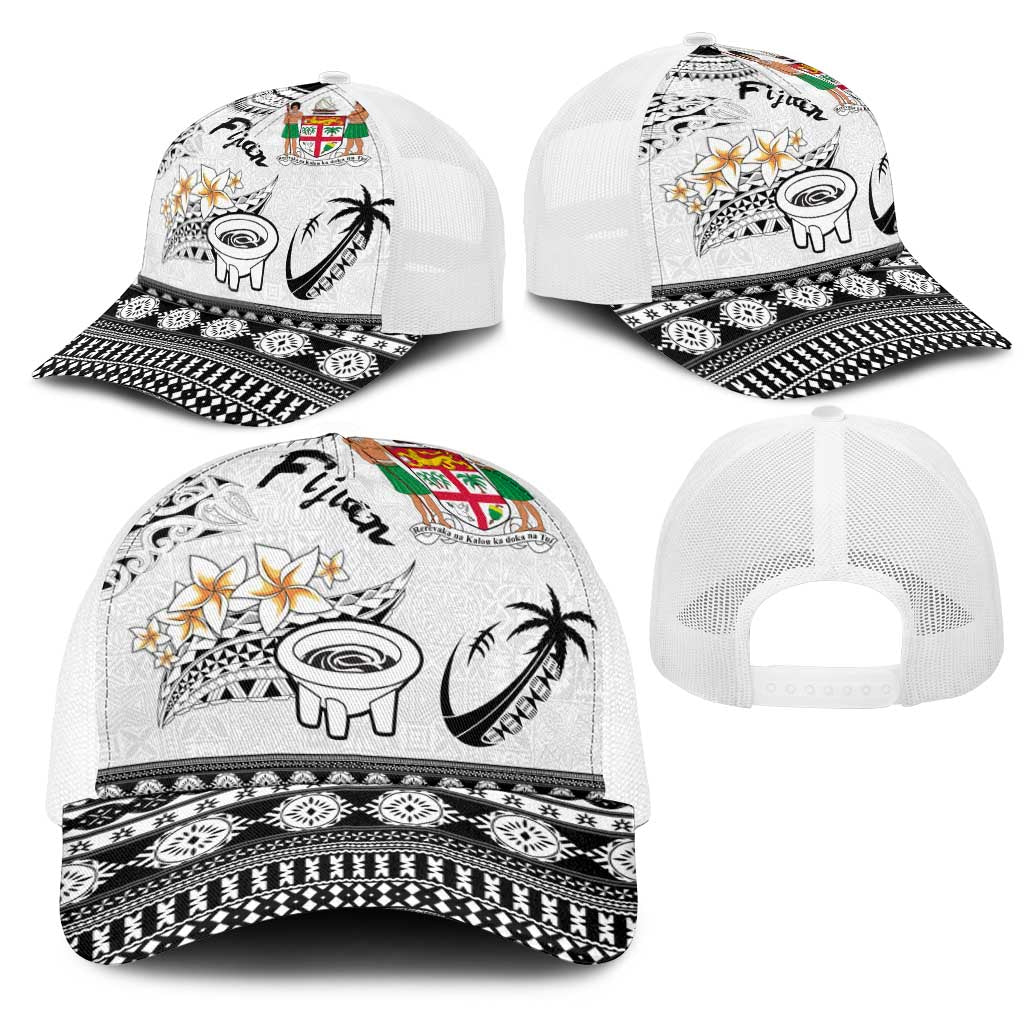 Fijian Traditional Culture Mesh Trucker Cap Tapa Tribal Tattoos LT03 - Polynesian Pride